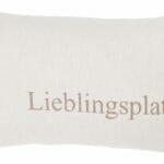 Kissenhülle Lieblingsplatz beige